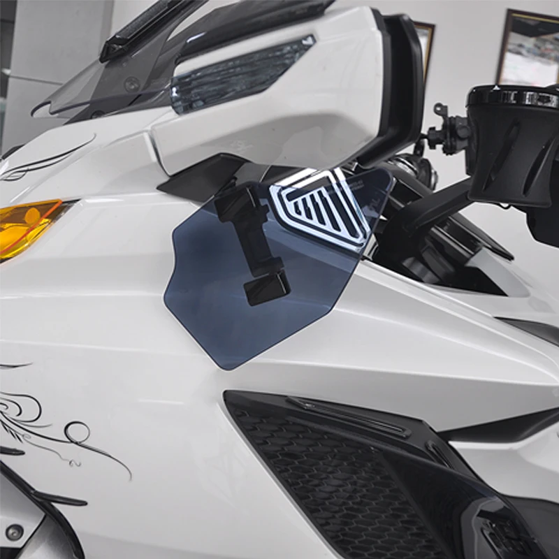 Panical Adjustable Hand Wind Deflector Mirror Lower Long Windshield For Honda Gold Wing GL1800 F6B 2018‑2026 Accessories