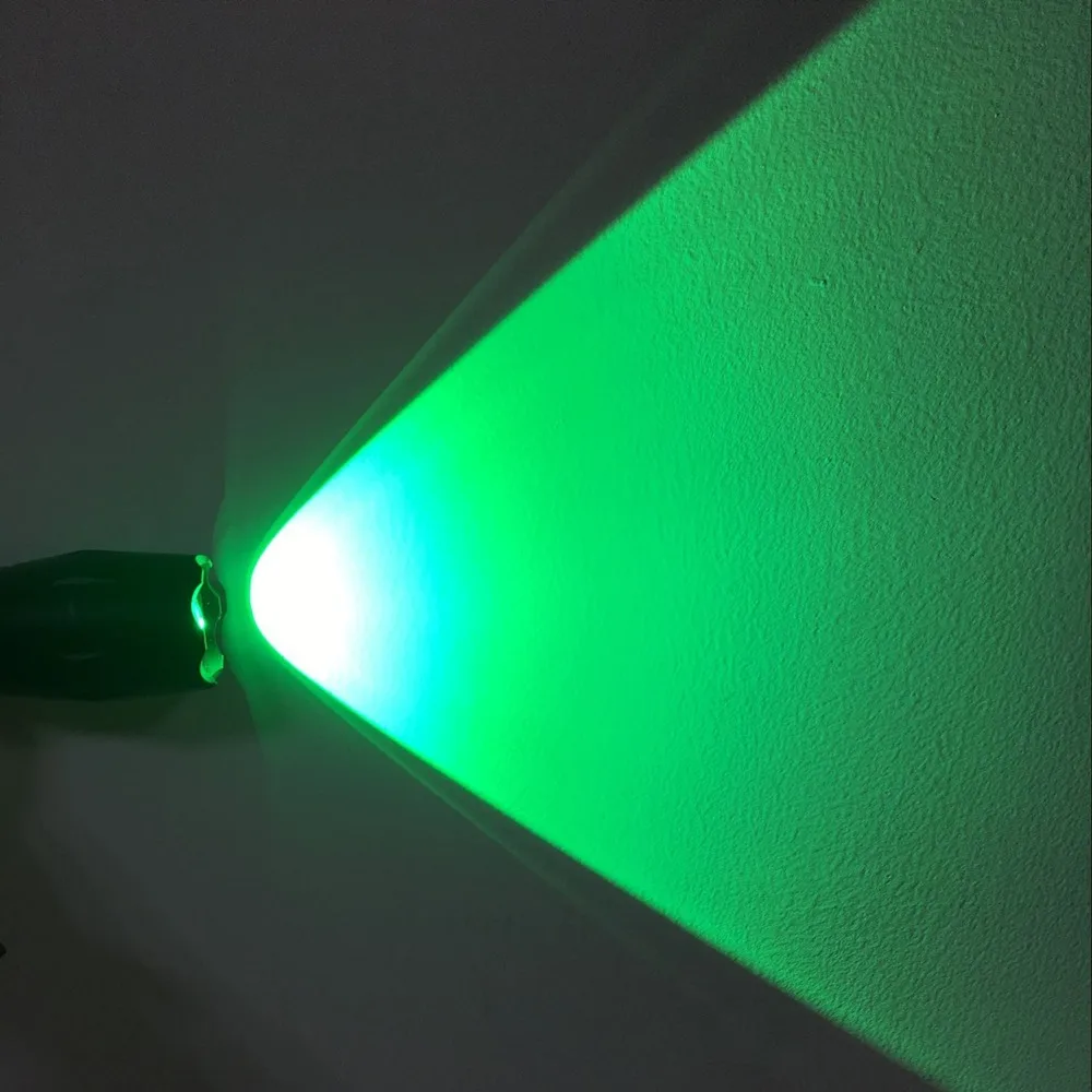 Zoom Green light Flashlight High power Outdoor Hunting Fishing
