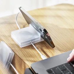 Transparent Cable Organizer Cord Management USB Cable Winder Charger Wire Storage Protector