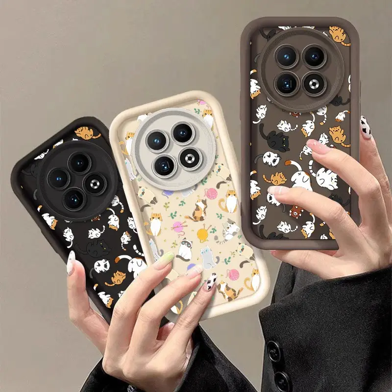 12 Lively Cat New Sky Eye Phone Case For Realme 12 11 10 9i 8Pro 9ProPlus 10Pro 12X 12Pro 9 7 7i 7Pro 8 8i 6 6S 5 5S Cover