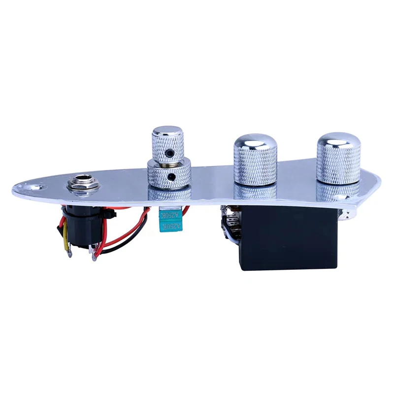【Home-Tools!】3 Jazz JB Bass Loaded Wired Control Plate for 3 String Bass Guitar Parts JB-09CR