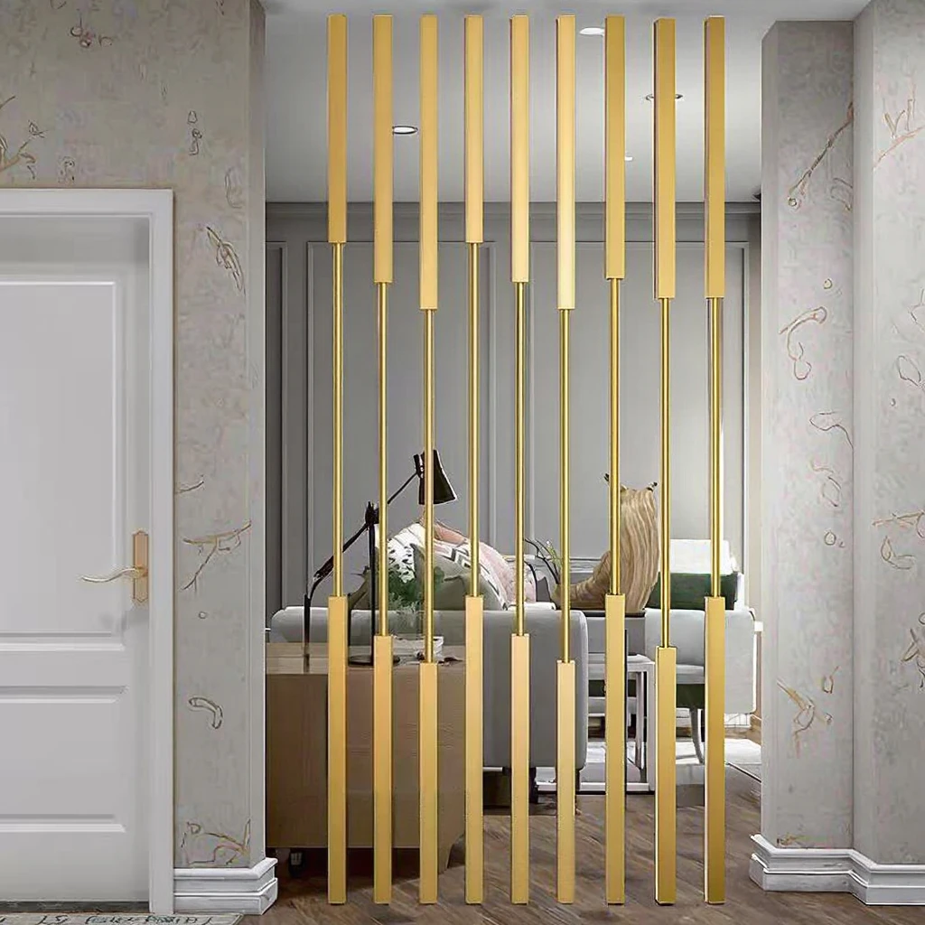 

Custom Adjustable Height Stainless Steel Waterproof Translucent Multi-Functional Screen Partitions for Office Dining Room Beauty