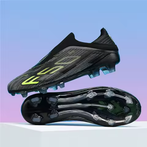New Men's Football Boots Turf Comfortable Soccer Shoes Sport Ultralight Fg Grass Cleats Futsal Non Slip Indoor Adult Non-Slip