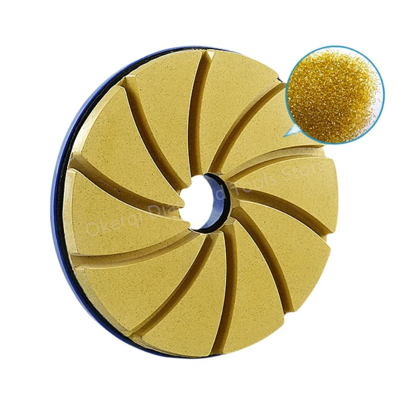 1 Stück 4/5/6 Zoll Diamant-Polierpads mit Schneckenverschluss für Marmor, Betonboden, Kantenbearbeitung, Schleifscheibe für Stein, Granit, Keramik, Polierpad – Detail 4