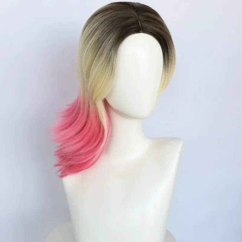 Spiderman Across The Spider Verse Gwen Stacy Cosplay Wig Heat Resistant Synthetic Hair Gwen Cosplay Wig Halloween Party Props