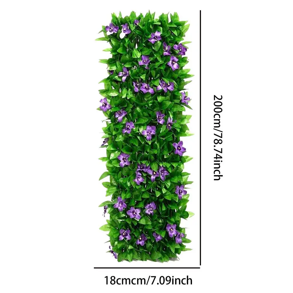 Haies artificielles extensibles pour jardinage, écrans de séparation avec fleurs pour la maison, l'h
