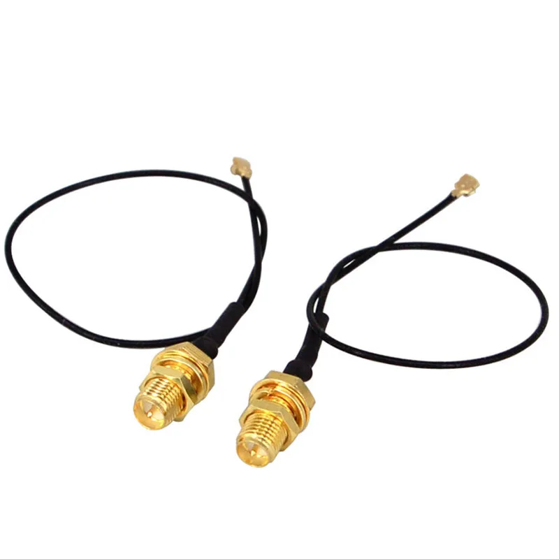 2PCS/Lot 2.4GHz 3DBi WiFi 2.4G Antenna Aerial RP-SMA Male Wireless Router+PCI U.FL IPX to RP SMA Male Pigtail Cable