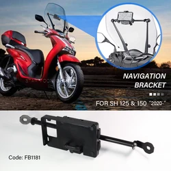 GPS Navigation Platte Halterung Für Honda SH125 SH150 SH 125 150 2020-Windschutzscheibe Halter Anzupassen Ständer Zubehör Code: FB1181