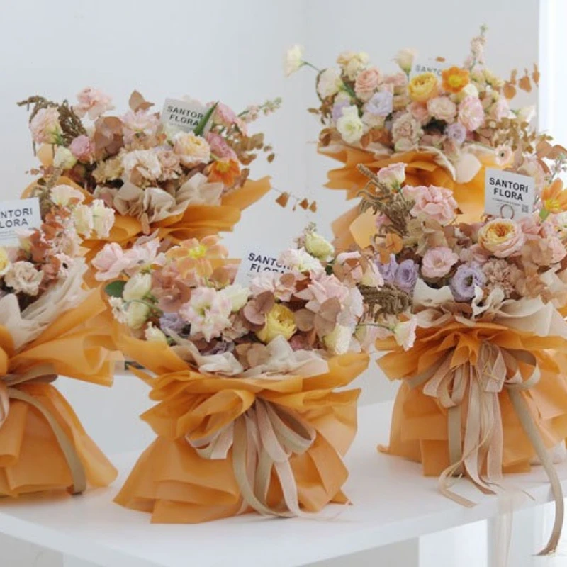 56x56cm 20pcs Flower Wrapping Paper Valentine's Day Bouquet Decoration Papers Floral Consumables Wedding Birthday Gift Packaging