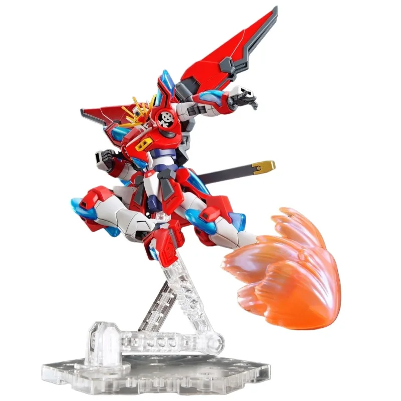 متوفر في المخزون بانداي حقيقية HG 1:144 شين حرق جاندام جاندام أنيمي عمل الشكل التجمع نموذج اللعب الهدايا