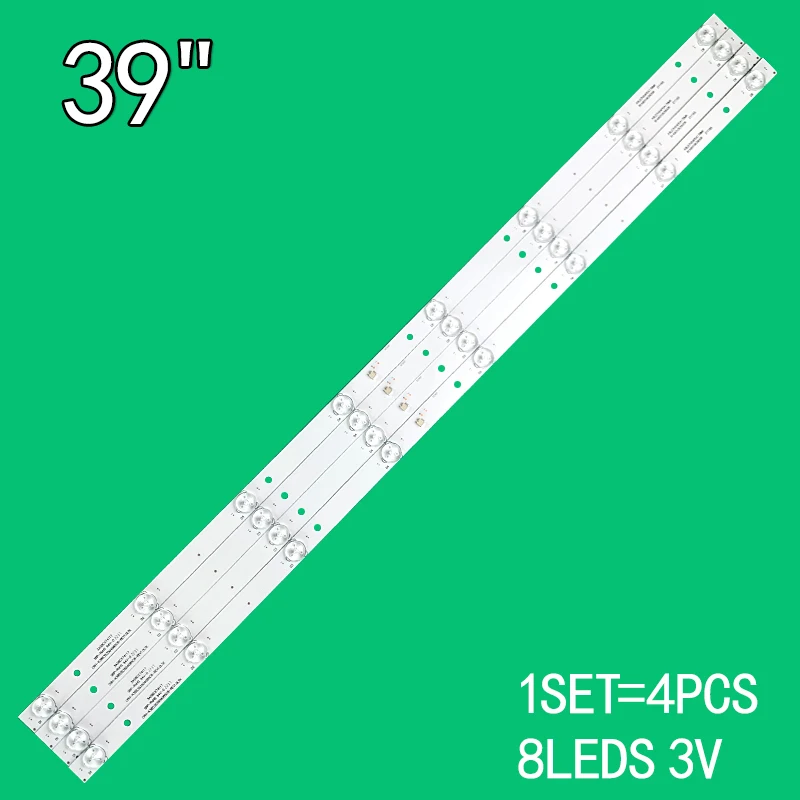 4PCS/Kit LED Backlight Strip For CRH-K385353504085C8-REV1.0 LTK For 39G5 39S570 40M39 39H200 39AL2600 740mm