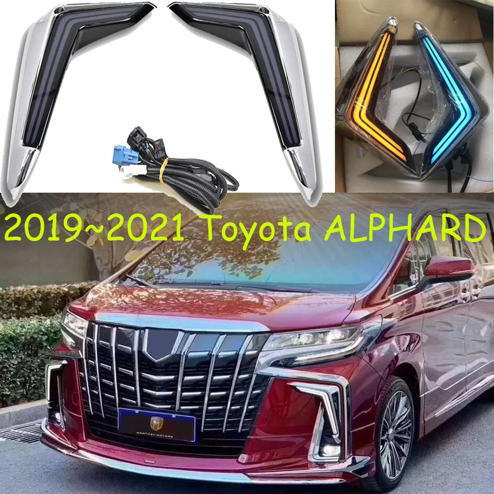 Car bumper headlight for Alphard daytime light 2019~2021y DRL car accessories LED headlamp for Alphard fog light