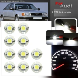 10x Led Car Gauge Speed Tacho Dash Bulbs Instrument Panel Cluster Light For Audi TT 8N Pre-LCI Coupe B3 Cabriolet V8 A6 C4 C5 80
