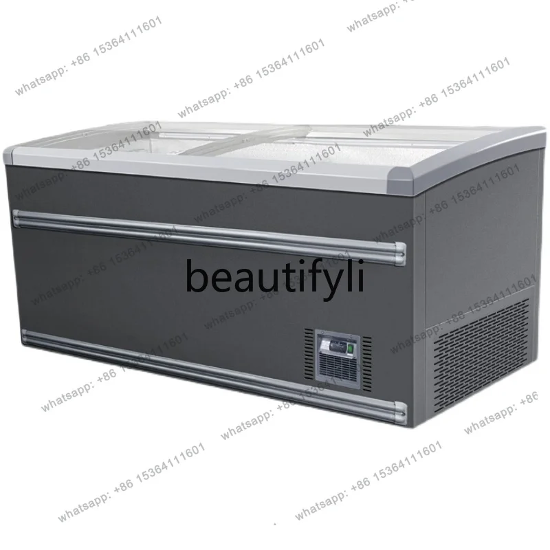 

Комбинированный островной шкаф Коммерческий холодильник для супермаркета Витрина Морозильная камера для мороженого Горизонтальный холодильник Морозильная камера