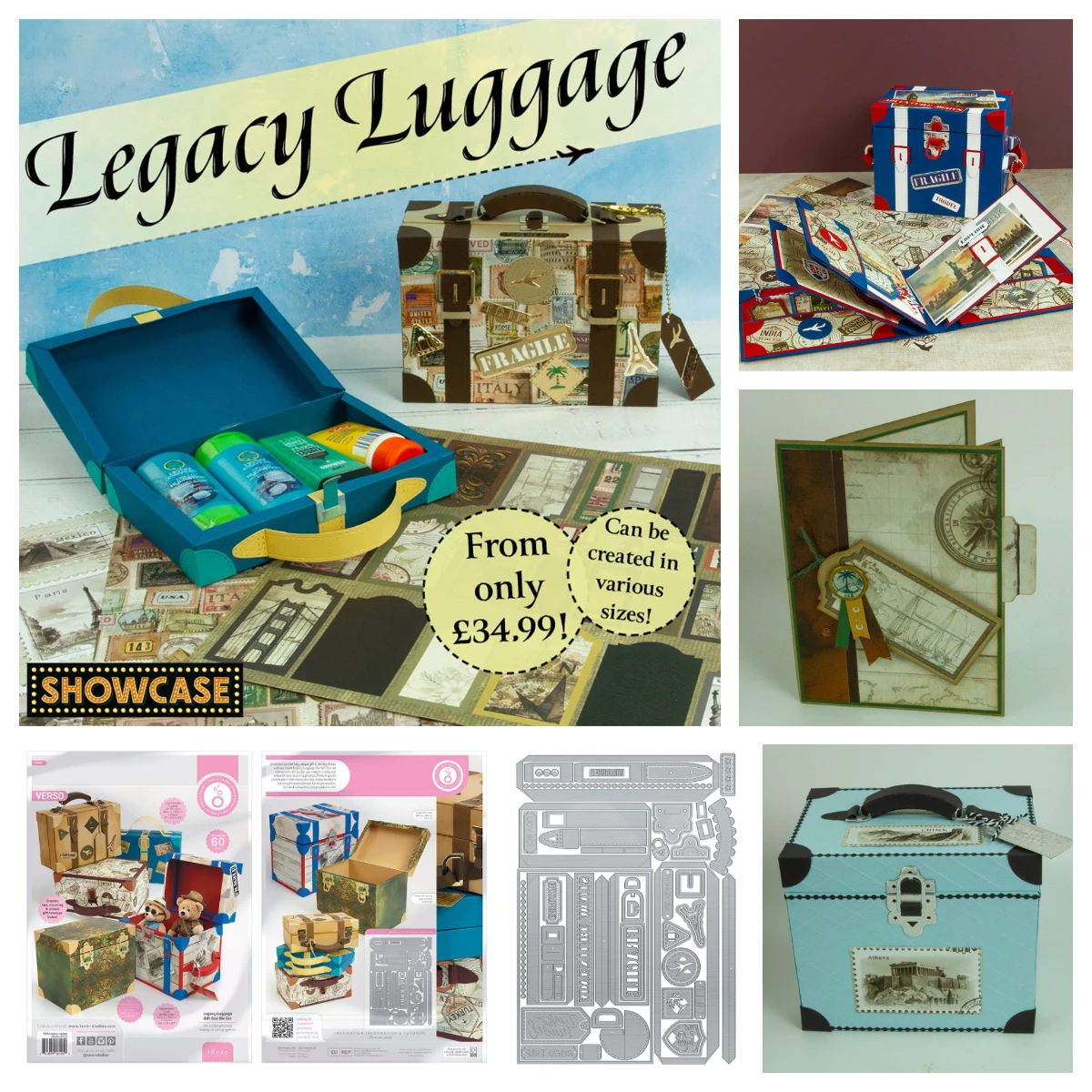 

Metal Cutting Dies for Scrapbooking New 2026 Legacy Luggage Showcase Gift Box Die Set DIY Decorative Embossing Paper Card Crafts