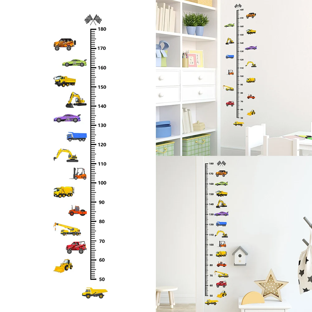 Waterproof Growth Chart Wall Sticker for Children Vinyl Height Ruler with Self Backing Removable Without Damage