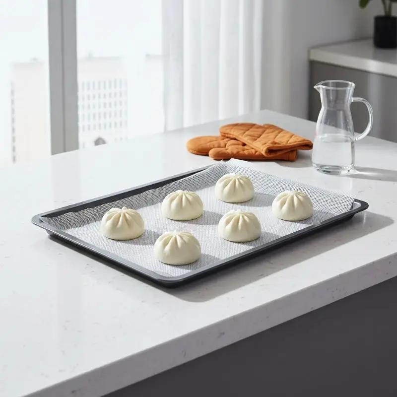 10Pcs Square Reusable Silicone Steamer Sheets Non Stick Baking Mats for Food Dehydrator Kitchen Pastry Making
