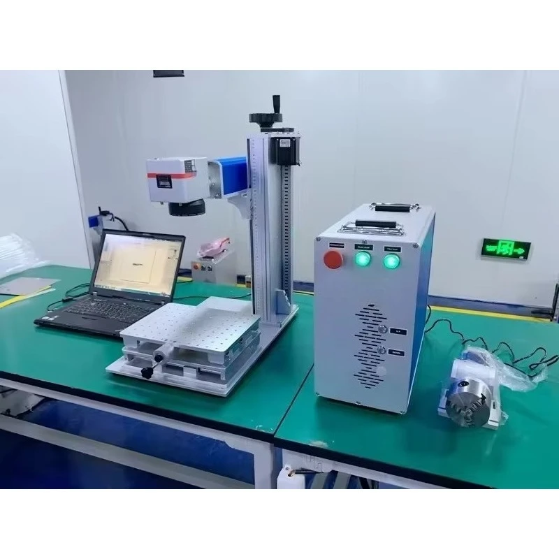 Online Fiber Laser Marking Machine For Conveyor Aluminum Profiles Nameplate Engraving Easy Operation Factory Direct Sale