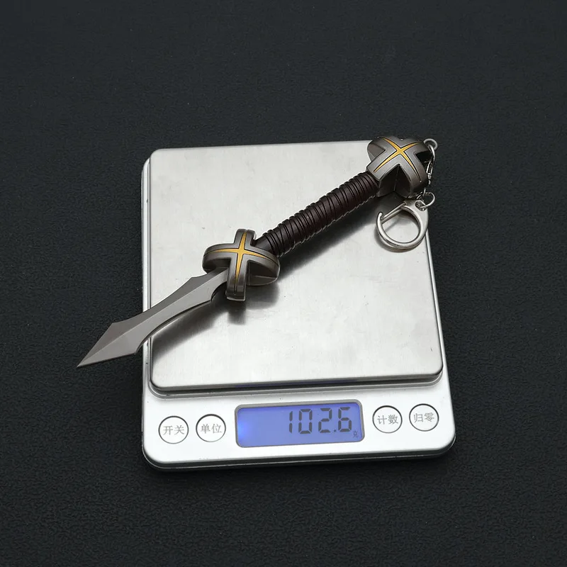 Modèle d'arme périphérique de dessin animé Jujutsu, 16cm/6,3 pouces, épée artisanale en métal, jouet d'ornement, Collections, affiche de bureau, cadeaux d'anniversaire pour garçons