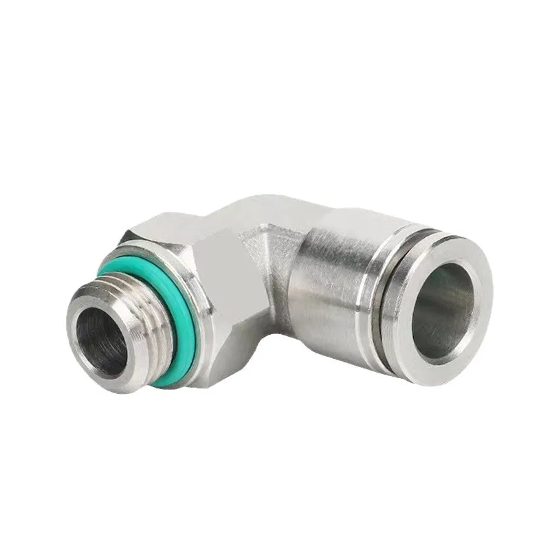 304 Stainless Steel Pneumatic Hose Fitting PL Air Tube Connector 1/8 1/4 3/8 1/2 BSP Quick Release Pipe Fittings
