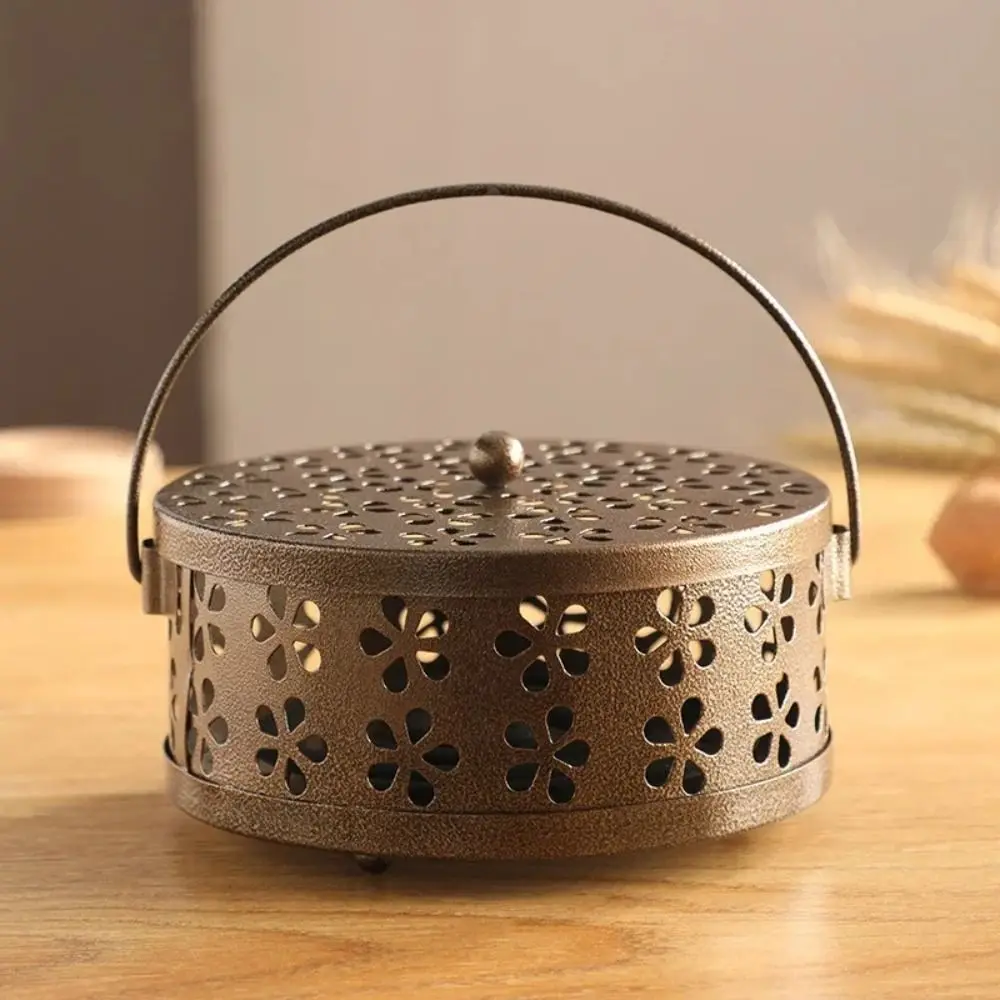 Insect Repellent Mosquito Coil Tray Holder Anti-fire Cover Mosquito-repellent Holder Anti-Mosquito Sandalwood Incense Burner