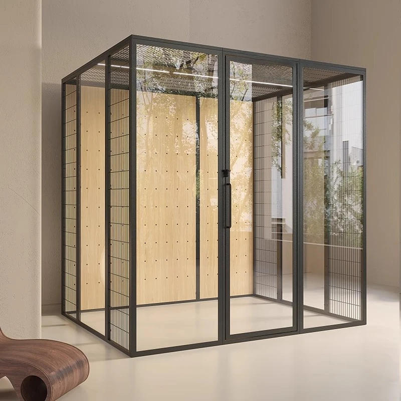 Luxury cat villa free combination, large space luxury glass cat nest, cat cage