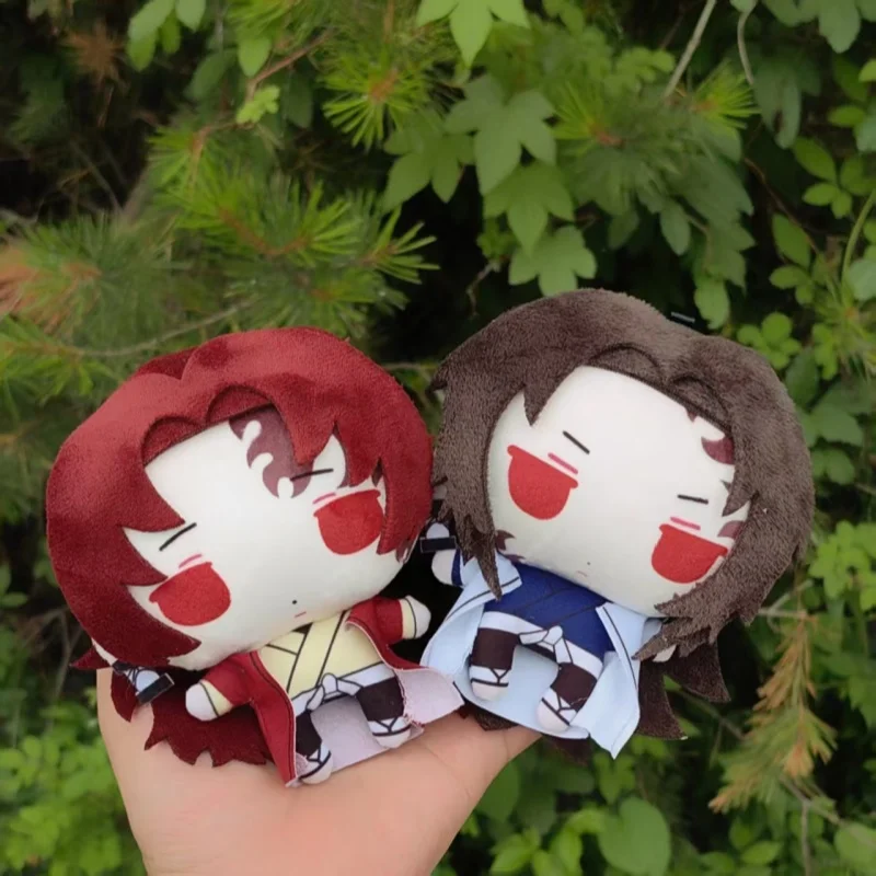 Japanese Anime Demon Slayer Cartoon Version Short Legs Pocket Plush Doll Transparent Backpack Decoration Friend's Holidays Gifts