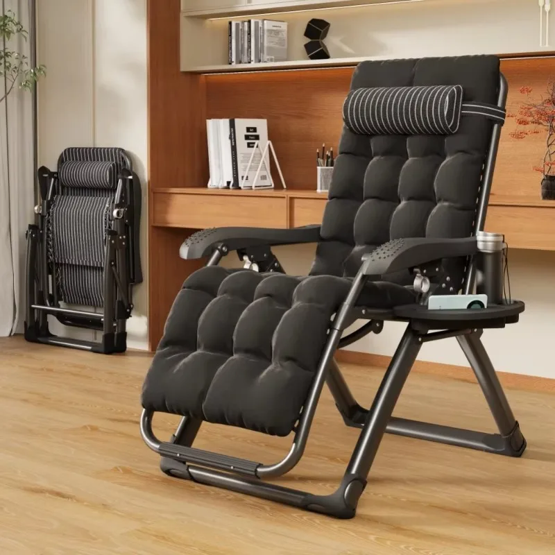 Outdoor Multi-Position Portable 170 Adjustable Folding Luxury Steel Bar Beach Sun Chair with Cushion Zero Gravity Chair