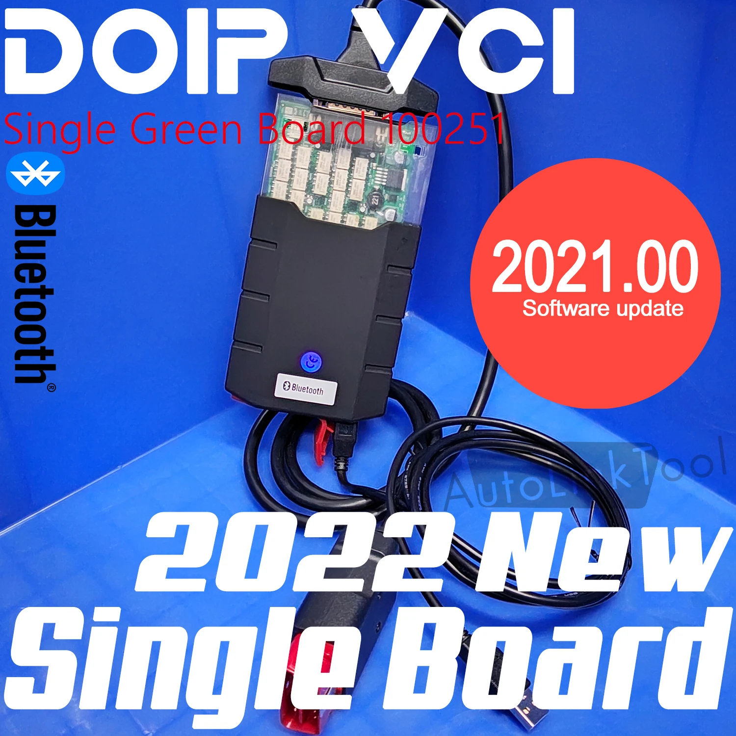 DoIP VCI DS New VCI Single Board Green PCB Bluetooth Multi-LED funzione diagnostica Online per auto DS VD TCS autocarri pesanti