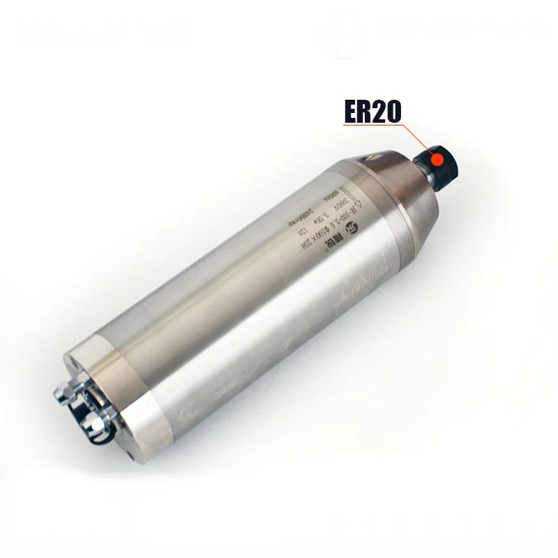 Elite engraving head water-cooled spindle motor, 100mm diameter 3.5KW 380V 12A 400Hz 24000rpm, ER20, high torque