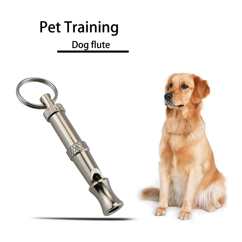 Dog Training Whistle Stop Barking Device Ultrasonic Training Flute Silent Whistle Control Tool Puppy Train Keychain Pet Supplies