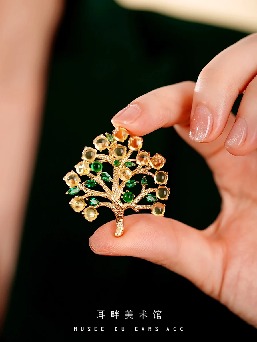 Tree of life exquisite big tree light luxury high-end temperament niche design corsage