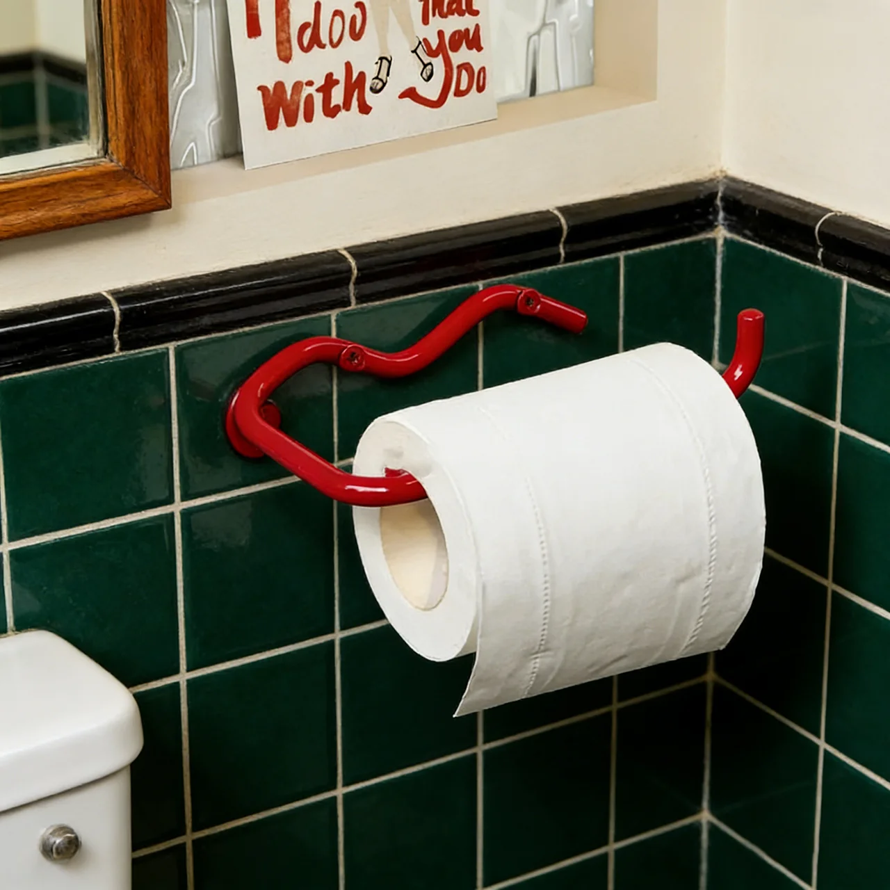

Красно-черный держатель для туалетной бумаги, прочная подставка для бумажных полотенец для ванной, кухни, туалета, настенный крючок на винтах, аксессуар