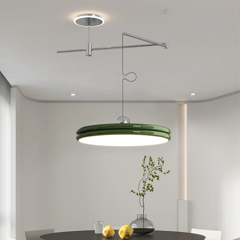 Imagem -03 - Modern Led Pendant Lights para Mesa de Jantar Lâmpadas Suspensas Móveis Lâmpada de Suspensão Cord Lights Loft Interior Braço Oscilante Decoração Mesa de Jantar