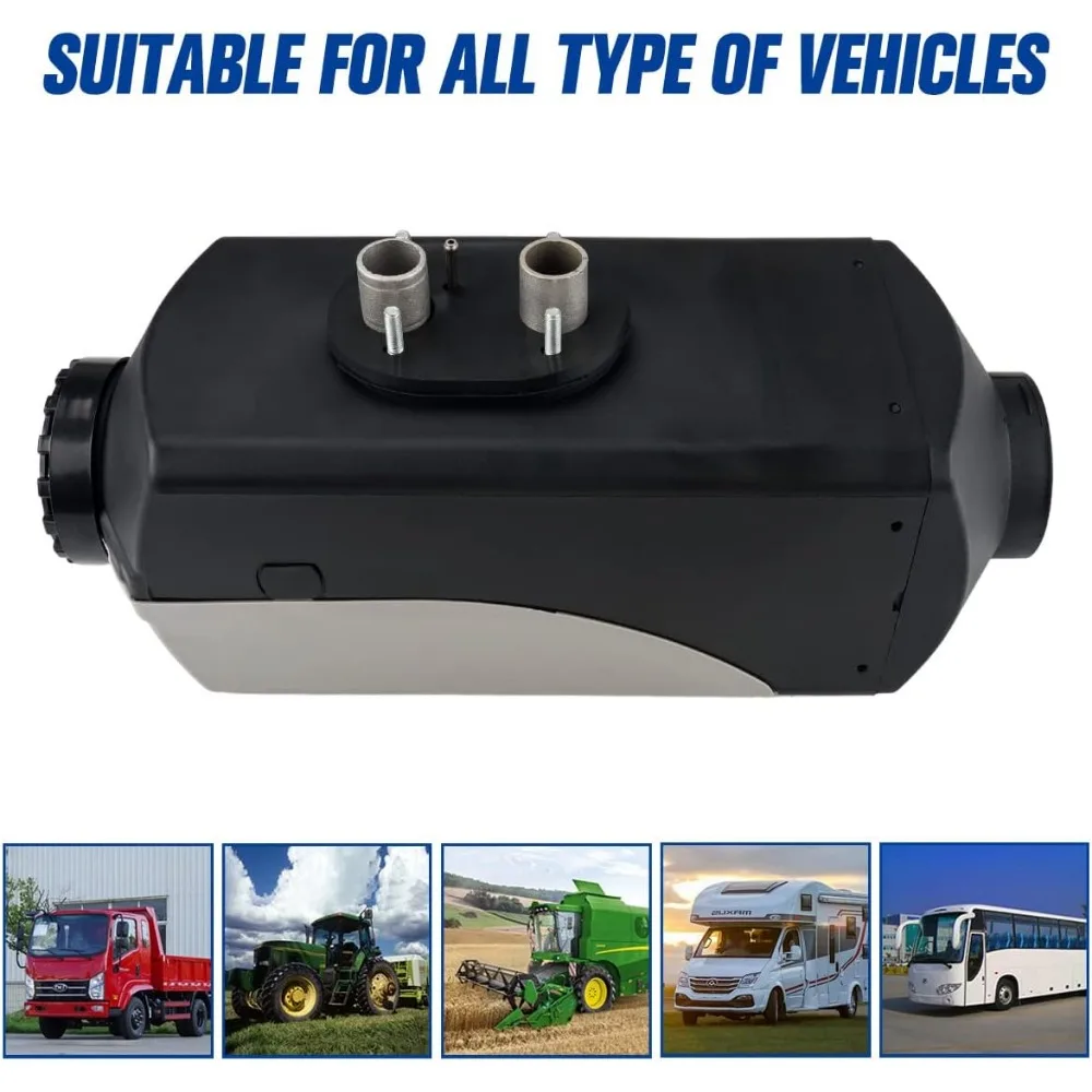 KAC 8KWディーゼルヒーター 12Vディーゼルエアヒーター 10Lタンク ディーゼルパーキングヒーター リモコンとLCDスクリーン付き、急速加熱 低N