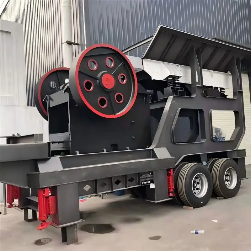Customized Hot Sale Complete Set Portable Mobile Crushing Plant 100-200t/H Tire Mobile Crushing Station