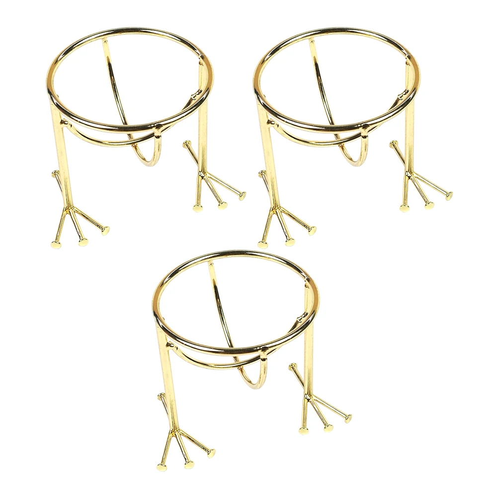 

3pcs Chicken Claw Powder Puff Stand Holder Sturdy Makeup Sponge Storage Shelf Drying Rack Golden 3 Pieces Firm Ventilated
