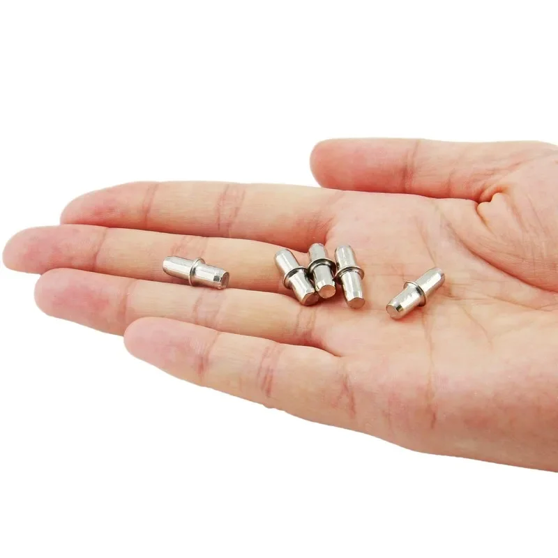 11 pcs Shelf Support Pins with Iron Metal Material, ideal for Wardrobe Shelf Support and Cabinet Shelving, Compact Peg Design