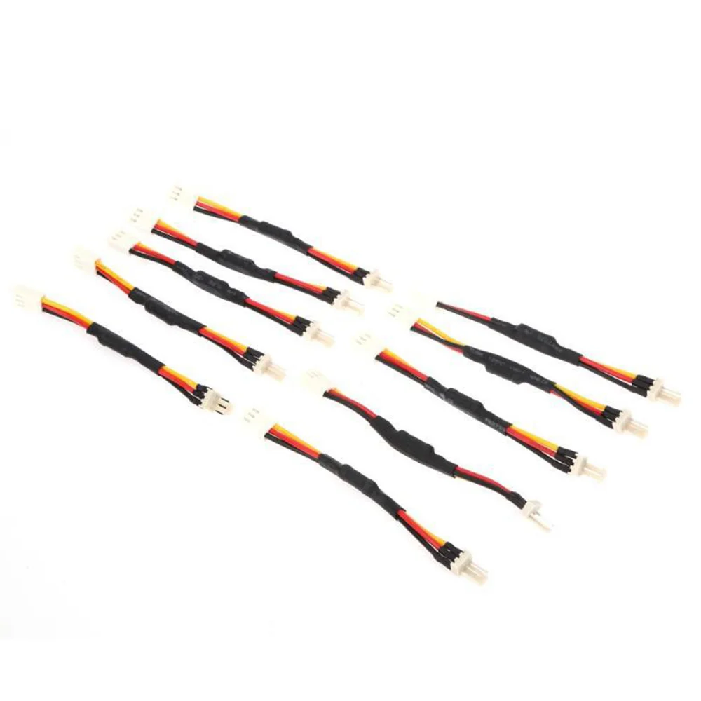 HOT 10PCS 3PIN Reduce PC Fan Speed Noise Extension Resistor Cable Wire 3 Pin Male to Female Connector for PC Fan