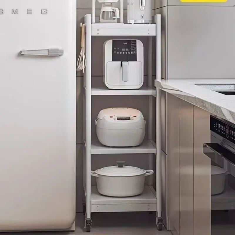 Microwave oven rack, crevice drawer, removable storage rack
