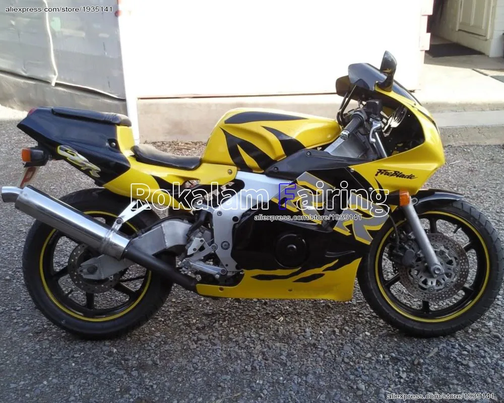 

For Honda CBR250RR 1990 1991 1992 1993 1994 CBR250 RR 90-94 Black Yellow Sportbike Fairing Kit (Injection molding)