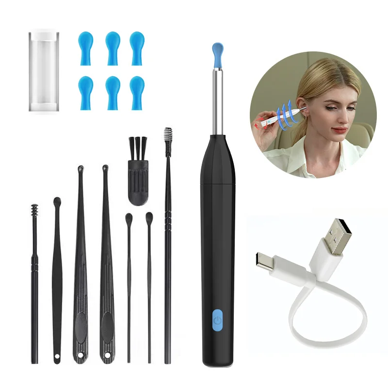 

Камера для удаления ушной серы — очиститель ушей с камерой, отоскоп 1080P, инструмент для чистки ушей с 4 ушными ложками, ушная камера для iPhone