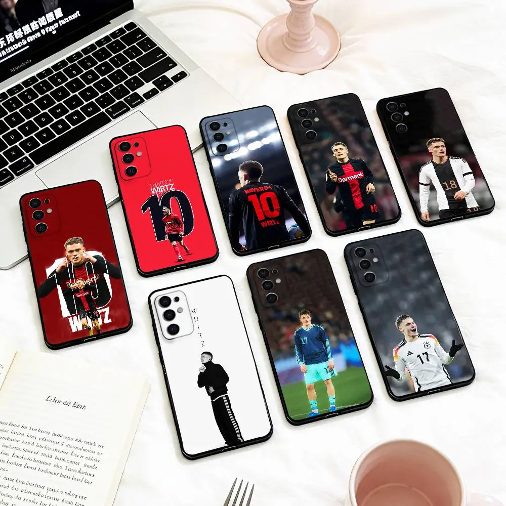 Funda para teléfono F-Florian W-Wirtz COOL para Samsung S 25,24,23,22,30,21,10,9,Ultra,Plus,Lite,FE,4,5 G, funda negra suave