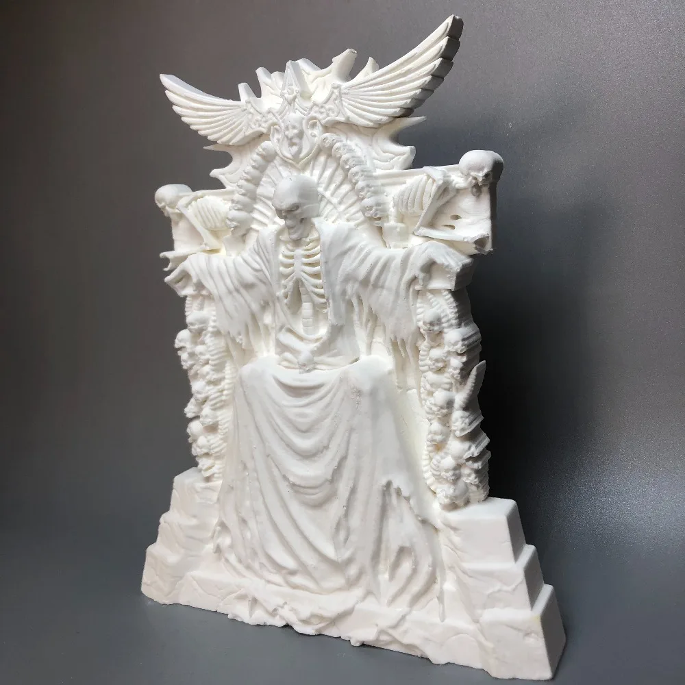 Death Gypsum Sculpture Decoration Living Room, Entrance, Office Desktop Decorations, Creative Gifts