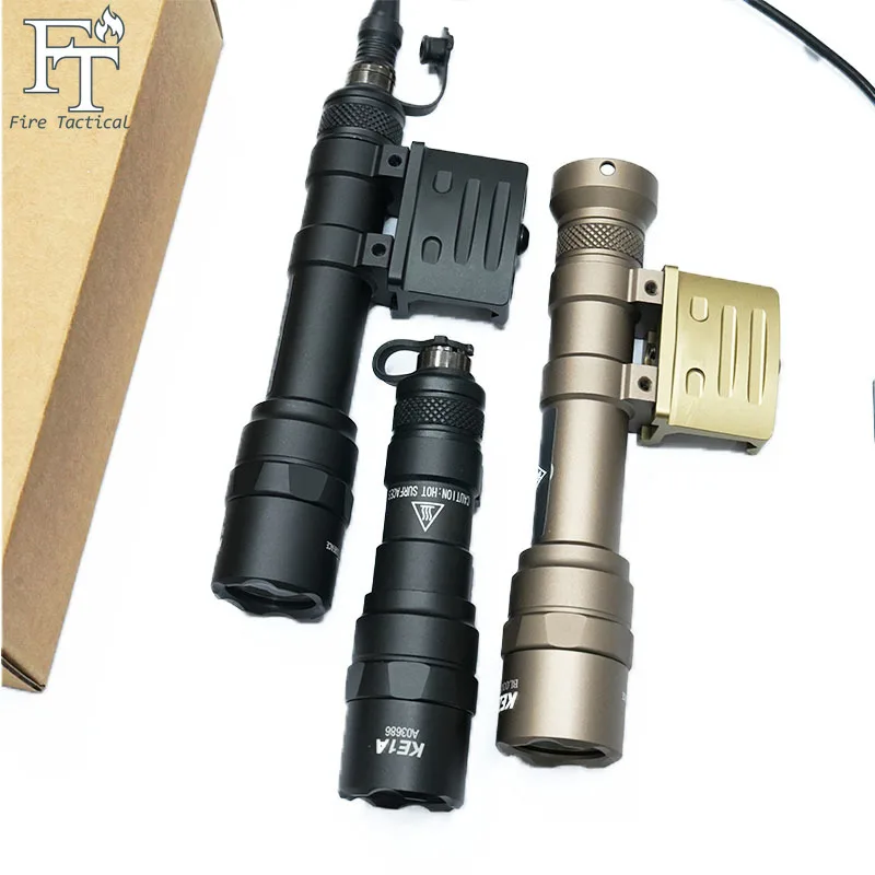 Tactical Surefi M600B/M300B/M600C/M300C Flashlight with SF LOGO 20MM Bracket Hunting Scout Light AR15 Lamp Accessories
