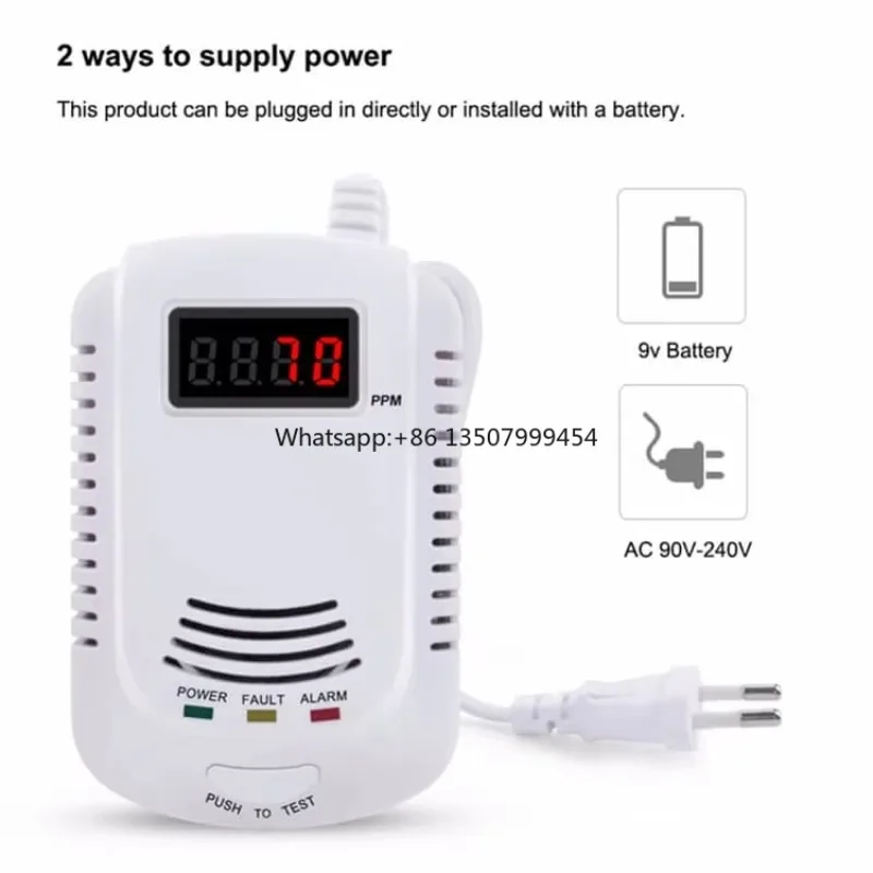 

Fire Alarm Combustion LPG Gas Detectors CE Approved House Security Carbon Monoxide/LPG/Natural Gas Alarm Gas Detector