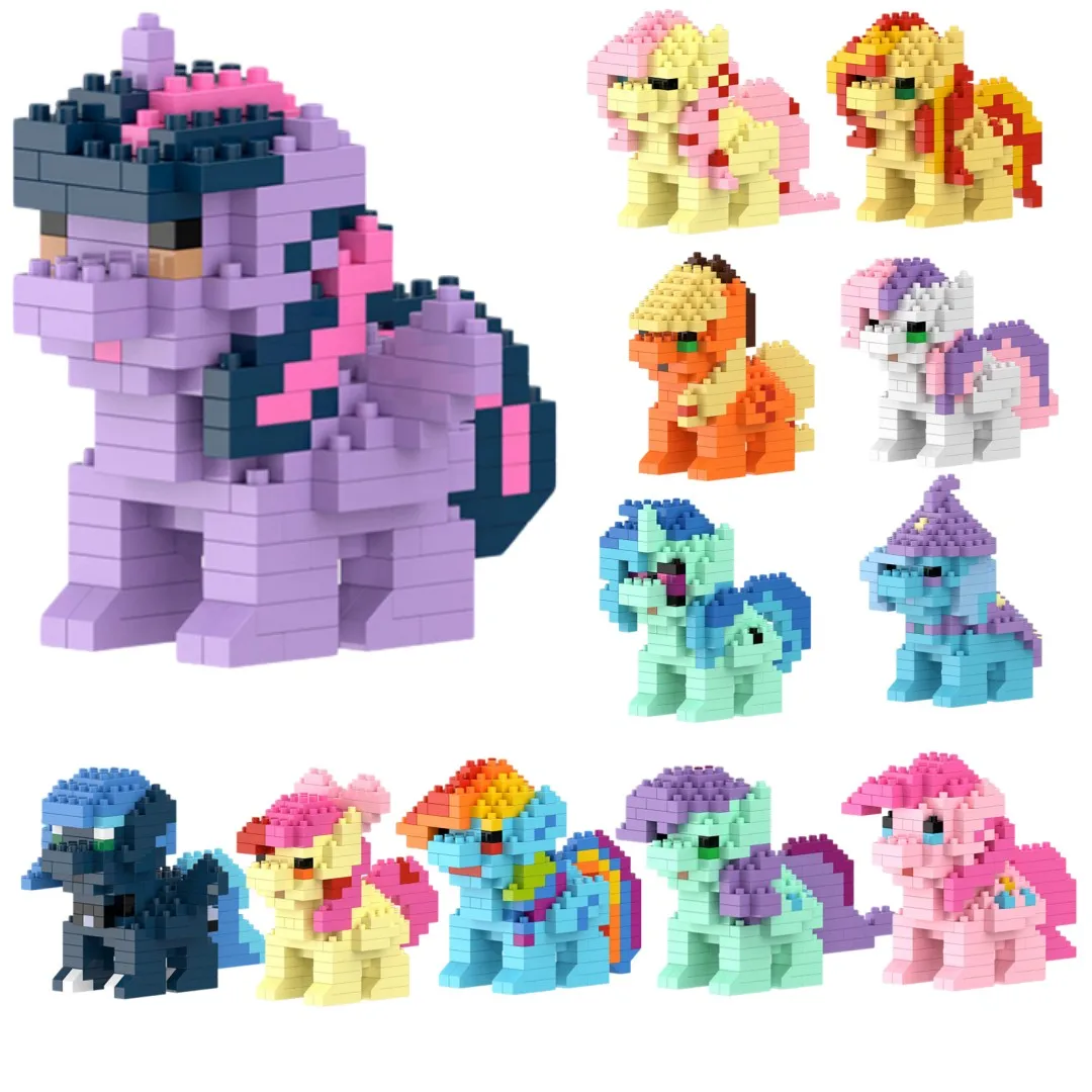 

Забавные конструкторы My Little Pony: фигурки Твайлайт Спаркл из анимационного сериала Лега Эквестрия, мультяшные игрушки для детей