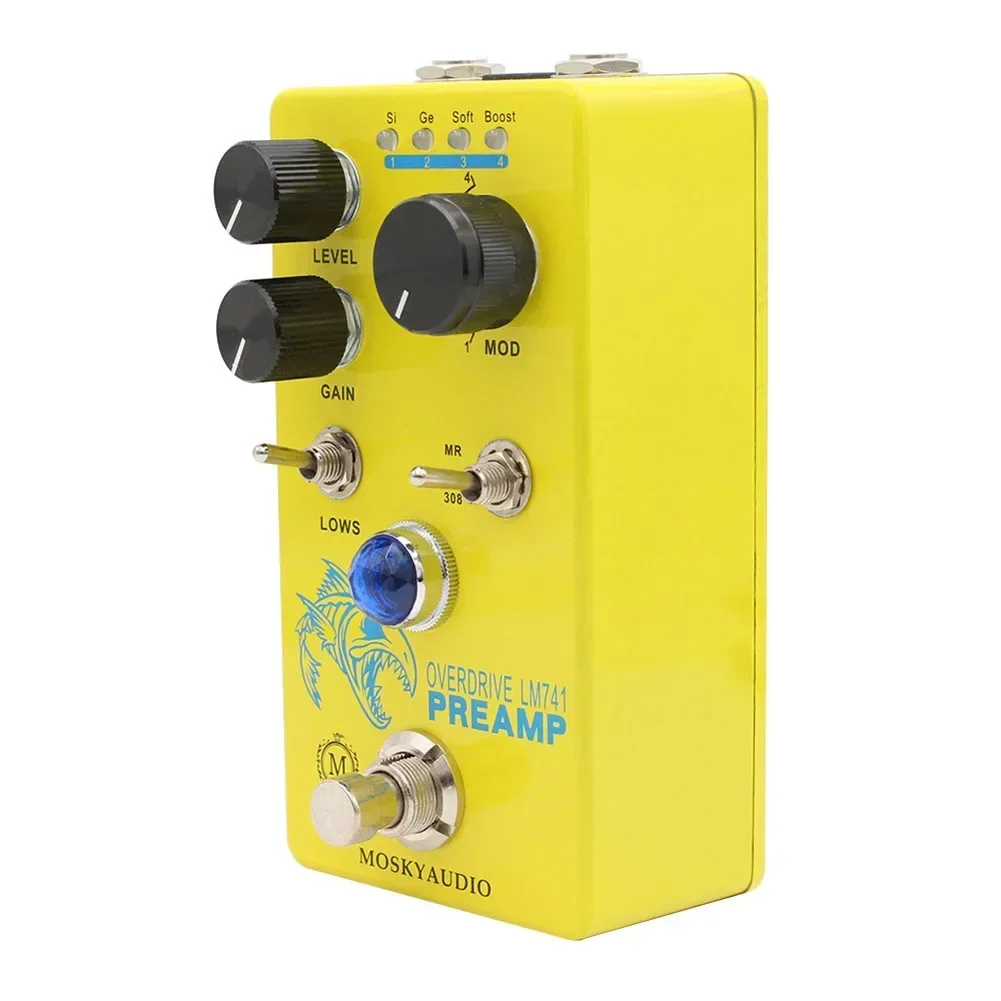 

New Practical Effects Pedal Guitar TONE VOLUME Yellow 1 PCS Distortion Effects Pedal Electric Guitar Overdrive