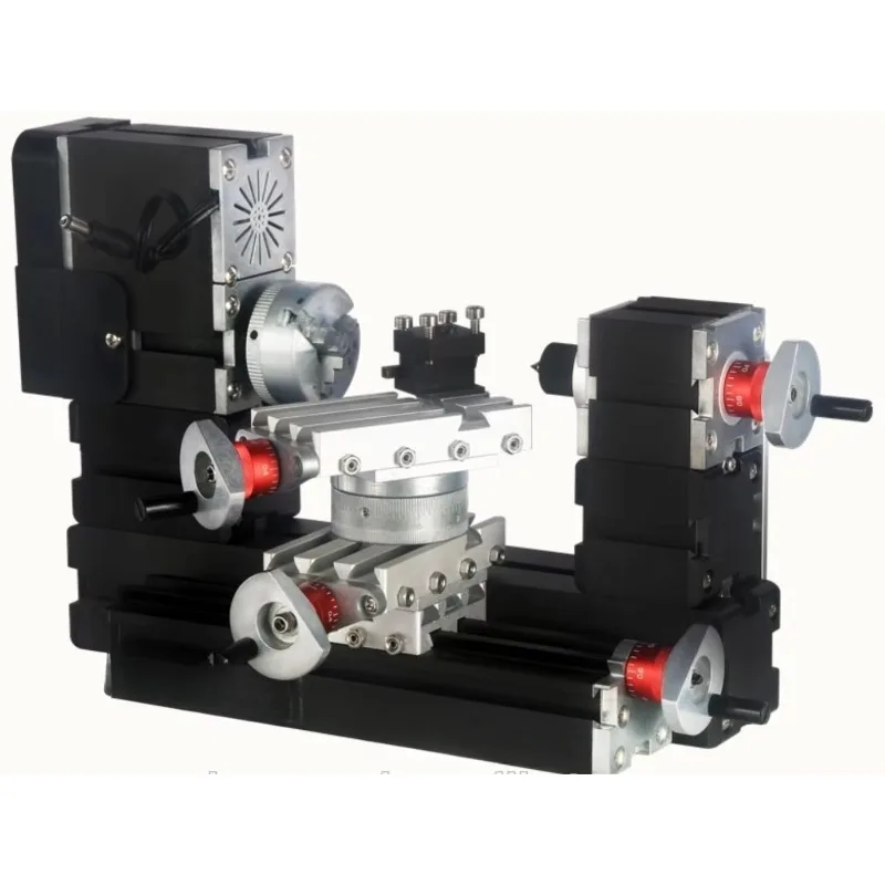 60W Horizontal Metal Mini Rotating Lathe TZ20002MR for DIY Hobby 12000r/min Motor Automatic 1 Year Warranty