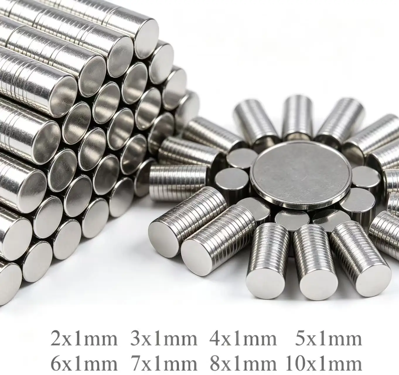 Strong Round Magnet 10x1mm Thin Powerful Magnets For Fridge DIY Building Scientific Craft Education 8*1 5*1 6*1 4x1 3x1 2x1